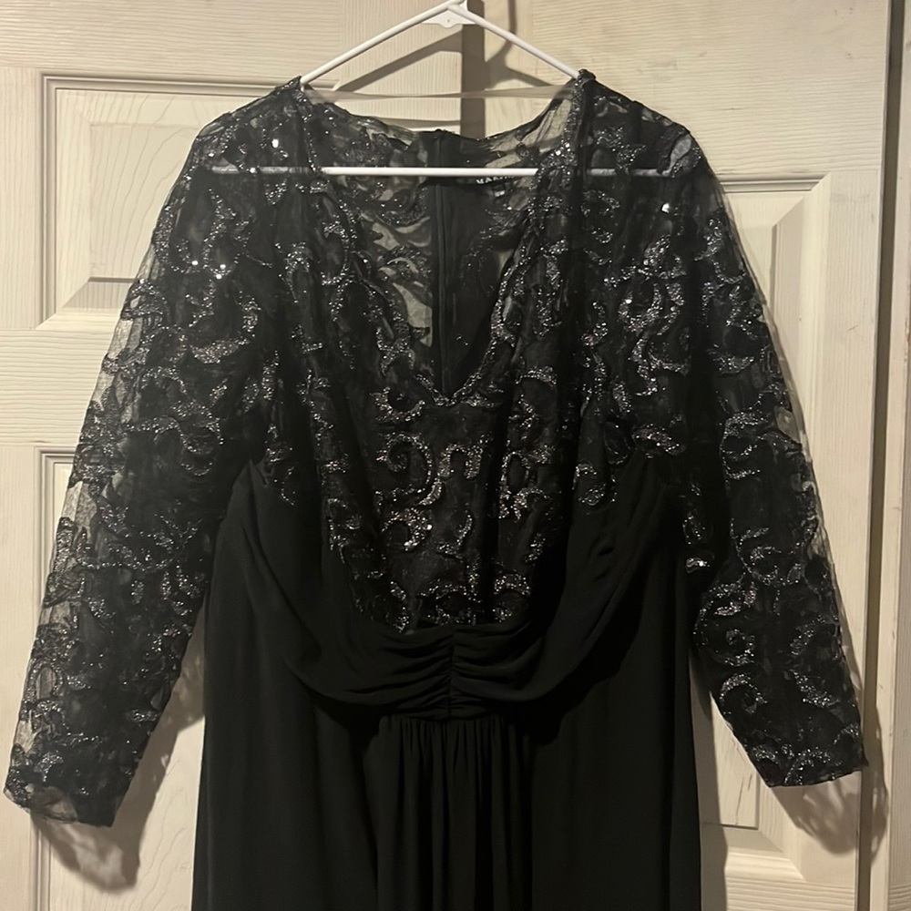 Black shimmer gown